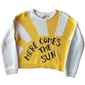 Al­ice + Olivia x The Beatles Here Comes the Sun Leena Sweater M